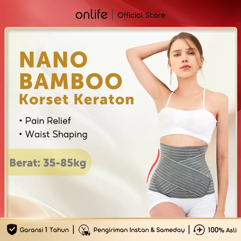onlife korset postpartum bamboo / korset bamboo pasca melahirkan