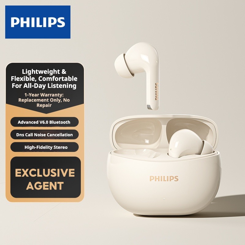 Philips Original True Wireless Earbuds TWS Earphone Bluetooth 6.0 - Gambar 8