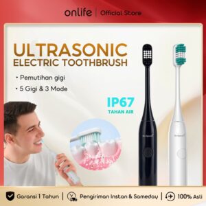 Dr. Spock Sikat Gigi Elektrik 5 Mode Putaran Tahan Air IPX7