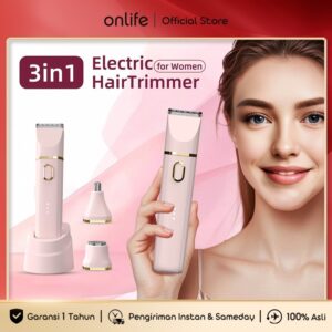 Onlife 3 in 1 Alat Cukur Wanita/Pria Alat Cukur Bulu Kemaluan Mini