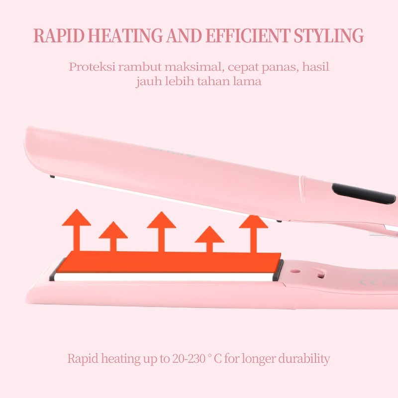 Onlife Catokan Pelurus Rambut Ultra Fast High Performance Hair Iron - Gambar 2