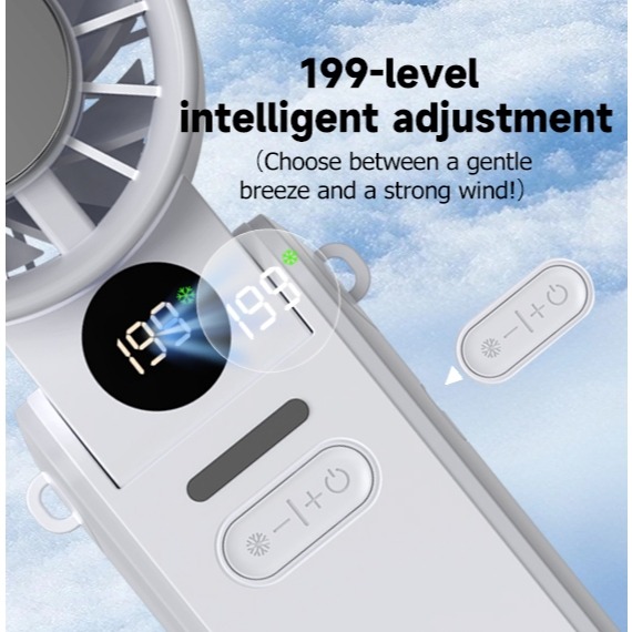 Onlife Kipas Turbo High-speed 199 Gear Digital Display - Gambar 6