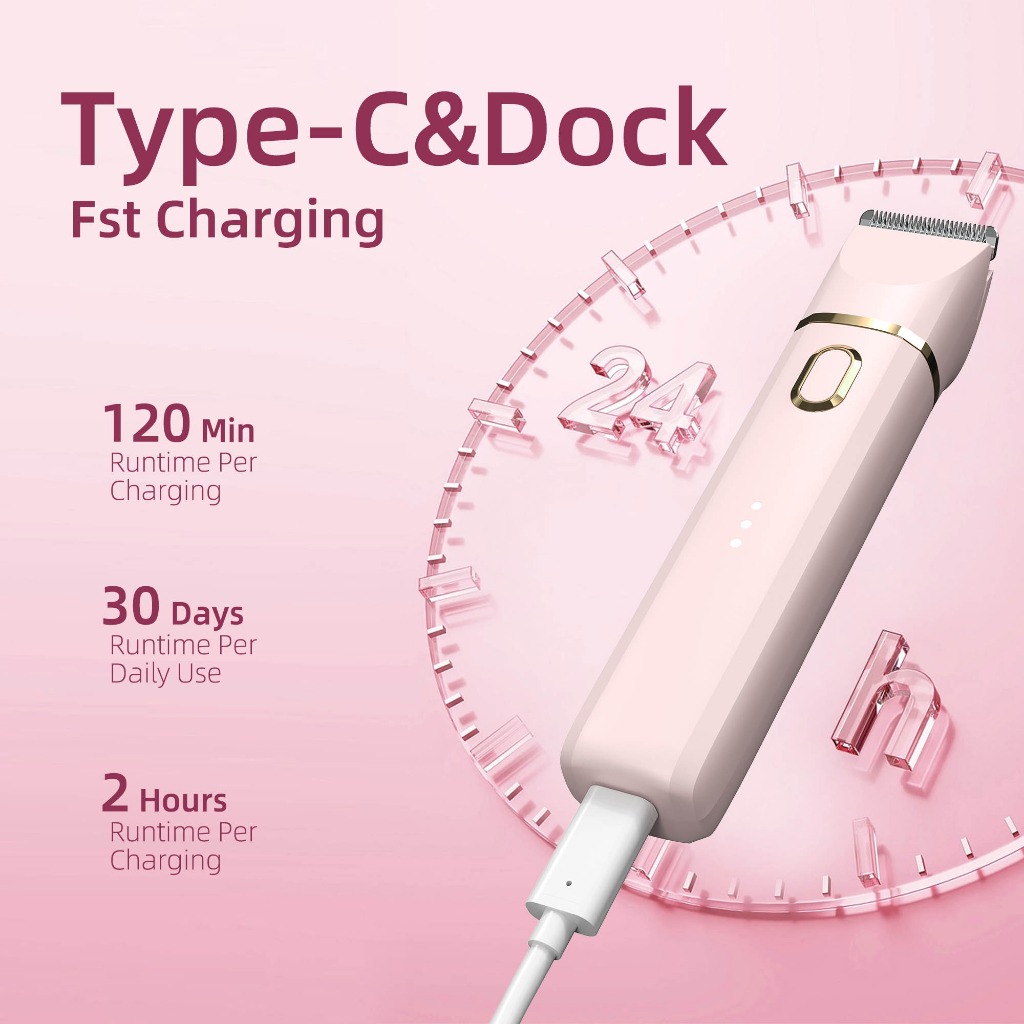 Onlife 3 in 1 Alat Cukur Wanita/Pria Alat Cukur Bulu Kemaluan Mini - Gambar 4