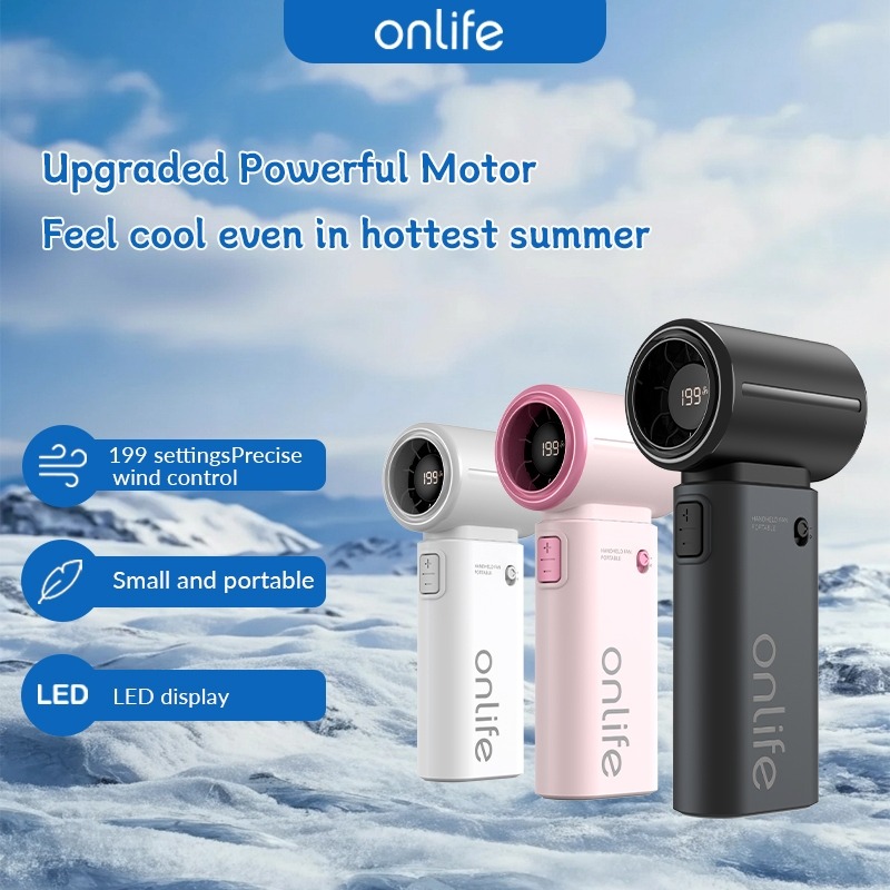 Onlife Mini Kipas Strong Portable Wind 199 Gear - Gambar 13