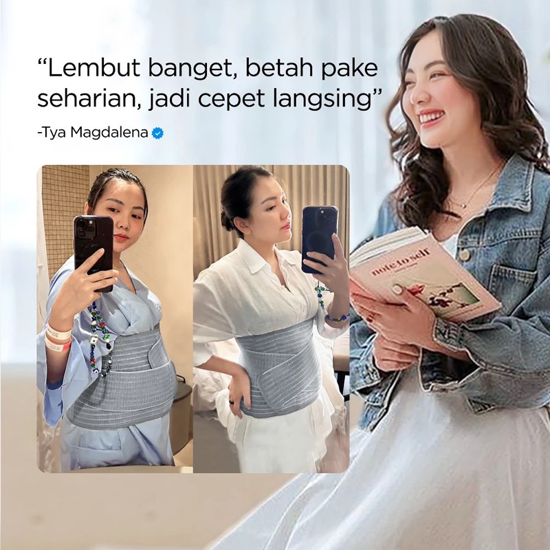 onlife korset postpartum bamboo / korset bamboo pasca melahirkan