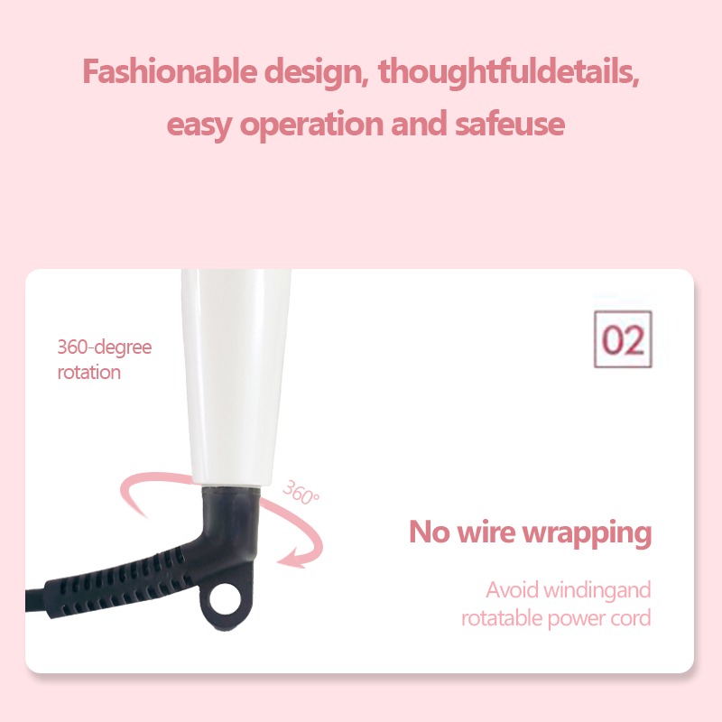 Onlife 2 in 1 Hair Straightener Ceramic Tourmaline Coating Inflatable Plate - Gambar 4