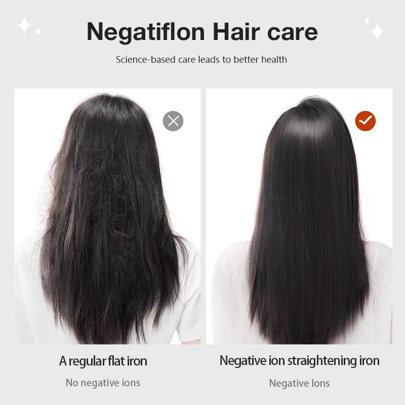 Onlife 2 in 1 Hair Straightener Ceramic Tourmaline Coating Inflatable Plate - Gambar 10